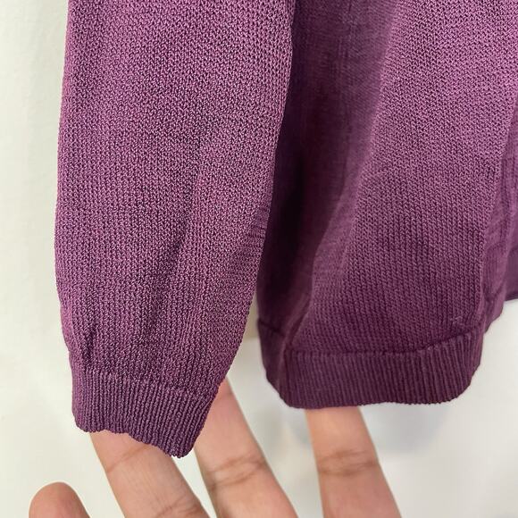Eloquii Sheer Lightweight Turtleneck Sweater Size‎ 18/20 Lot of 2 Purple Gray - Picture 9 of 13